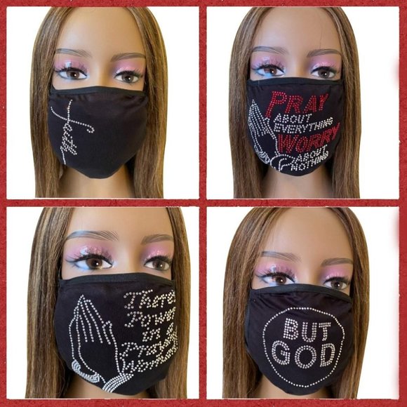 Christian Religious Prayer Face Mask Bundle - Picture 1 of 8